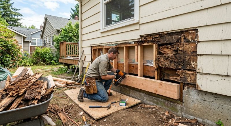 Rotten Wood Repair in Roswell, GA